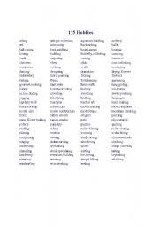 Here's our list of interesting hobbies to pick up this year. Hobbies Esl Worksheet By Wisealma
