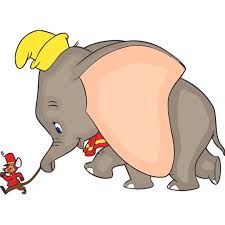 Dumbo Big Elephant Disney Cartoon Personalized Wall Decal Custom Vinyl Wall Art Personalized Name Baby Girls Boys Kids Nursery Daycare Wall Room Decor Wall Stickers Decorations Size 12x20 Inch Walmart Com