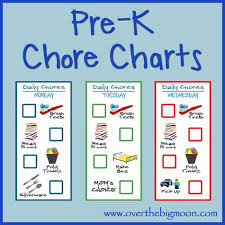 Little Kid Chore Charts Ages 2 4 Chore Chart Kids