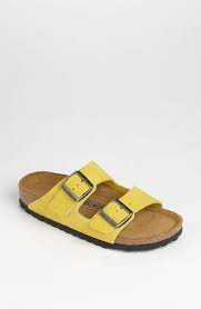 Birkenstock Soft Footbed Vs Regular Reddit Birkenstock Arizona Soft Footbed Suede Sandal Yellow Womens Sandals Sock Shoes Yellow Shoes