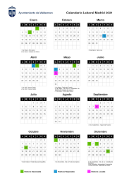Diciembre 2020 calendario con festivos. Calendario Laboral Ayuntamiento De Valdemoro
