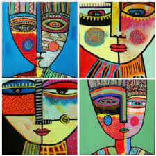 Big m quickly noted she liked the bright colors, and thought picasso made funny faces. she was very excited to learn we were going to make our own 'funny faces' as well! 25 Picasso Inspired Art Projects For Kids
