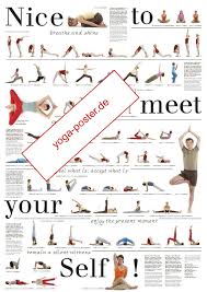 Practice yoga asanas slowly and maintain the position yoga asana form an important limb of the eight steps of ashtanga yoga. Yoga Poster 67 Asanas Auf Schonem A1 Poster Fur Zu Haus Oder Praxis
