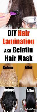 Diy Hair Lamination Mask For Super Shiny Hair Aka Gelatin Hair Mask Cabello Y Belleza Mascarillas Para El Cabello Cuidado Del Cabello