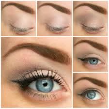 step by step makeup tutorials for blue eyes