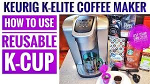 6oz, 8oz, 10oz and 12oz. How To Use A Reusable K Cup Keurig K Elite Coffee Maker Using Your Own Coffee Grounds Youtube