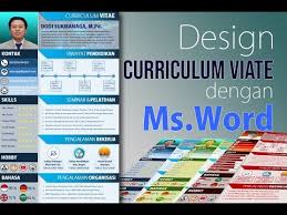 Contoh cv atau daftar riwayat hidup dalam format file word dan pdf yang bisa di download secara gratis. Cara Membuat Curriculum Vitae Cv Yang Keren Dengan Microsoft Word Youtube