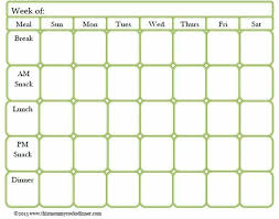 Meal Prep Meal Planner Template Meal Planning Template Weekly Meal Planner Template
