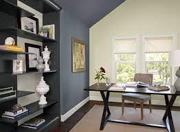You already have a general idea of what colors you like and which ones will make a personal how to choose the best office paint colors. Interior Paint Ideas And Inspiration Benjamin Moore Blue Home Offices Green Home Offices Home Office Colors