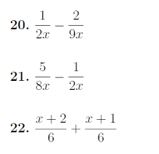 Adding And Subtracting Algebraic Fractions Easy Worksheet No 3 With Solutions Subtraction Adding And Subtracting Worksheets