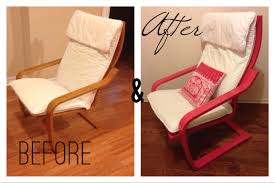 Diy Spray Paint Furniture Ft Ikea Poang Spray Paint Used Krylon Dual Paint And Primer Gloss In Watermelon Diy Flooring Floor Chair Diy Pillow Chair