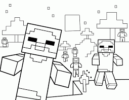 Minecraft coloring page to print and color. Minecraft Zombie Coloring Page Coloring Home