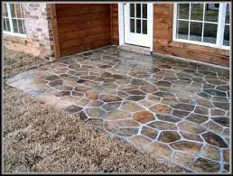 How To Paint Your Cement Floors And Convert It To A Beautiful Pavement My Desired Home Paint Concrete Patio Concrete Patio Patio Stones