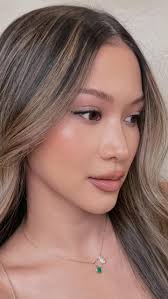 recreating the @ninapark makeup🤍 she’s truly the queen of soft glam✨,  @westmanatelier Vital Skin Foundation Stick in Atelier V, @roseallday.co  The Realest AiryFit Concealer in Sage, ...