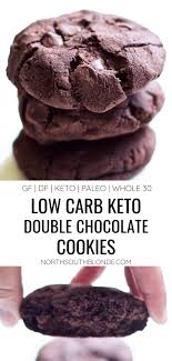 These simple and easy low sugar gingerbread cookies are delicious. Low Carb Double Chocolate Cookies Gf Df Keto Paleo Whole 30