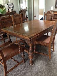 We are selling mil's home and clearing out the antique furniture. I Have A Dining Room Set I Think Is From The 1920 S Or 1930 S It Is Excell My Antique Furniture Collection