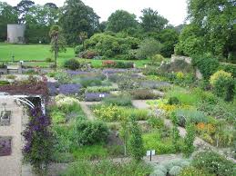 Herb Garden Samares Manor This Herb Garden Was Hugh And This Picture Was Taken From A Balcony Above The Garden Garden Spaces Herb Garden My Secret Garden
