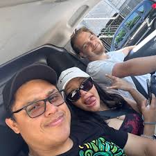 Having so much fun with R dog riding this slalom!!