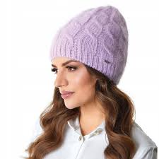 Женская зимняя шапка из ангоры NELL Black цена