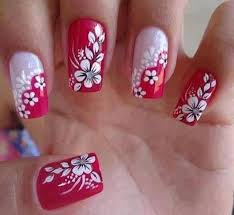 Easy Flower Nail Art For Spring French Manicure Floral Nails Floral Nail Art Flower Nails