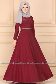 Modaselvim Elbise Tas Kemerli Elbise 544 L263 Bordo Elbise The Dress Giyim