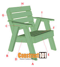 Lawn Chair Plans Construct101 Wood Chair Diy Woodworking Furniture Plans Patio Chairs Diy