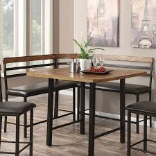 Buy solid hardwood shaker bench which work great with any 84 shaker dining table or by itself in an entryway, kitchen or living room. Sheldon Counter Height Corner Bench Small Dining Room Set Counter Height Dining Room Tables Counter Height Dining Table