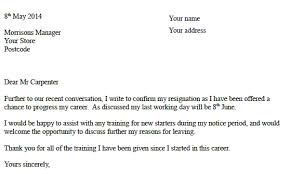 Morrisons Resignation Letter Example Resignletter Org