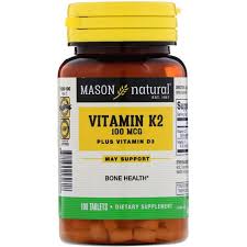 Vitamin k plays an important role in coagulation, better known as blood clotting. Mason Natural Vitamin K2 Plus Vitamin D3 100 Mcg 100 Tablets ÙÙŠØªØ§Ù…ÙŠÙ† K Ø§Ù„ÙÙŠØªØ§Ù…ÙŠÙ†Ø§Øª