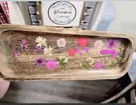 Pressed flower board Class at the Bloomin Cottage