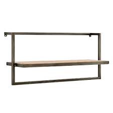 Maybe you would like to learn more about one of these? 17 X 7 9 Floating Industrial Wood Wall Shelf With Metal Towel Bar Black Danya B Target
