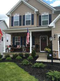 Elevation D With Stone Home Porch Ryan Homes New Homes