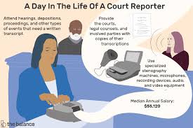 court reporter job description: salary
