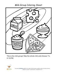 Dairy Food Group Coloring Sheet No Dairy Recipes Dairy Foods Group Group Meals
