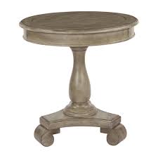 Most come with a small drawer or antique round tables were often carved from solid wood and were the ideal side table for tea lovers and coffee enthusiasts. Osp Home Furnishings Avalon Hand Painted Round Accent Table In Antique Goldstone Finish Walmart Com Walmart Com