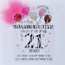 Never let the world corrupt your natural goodness. Wendy Jones Blackett Granddaughter 21st Birthday Card Cn1668 Hugs Kisses