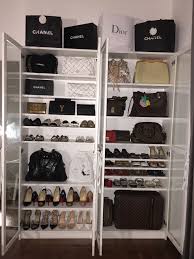 Handbag And Shoe Display Cabinet Ikea Billy Bookcase Ikea Billybookcase Chanel Louisvuitton Guc Ikea Billy Bookcase Ikea Closet Organizer Billy Bookcase