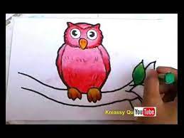 Gambar burung hantu untuk anak tk. Mewarnai Burung Hantu Dengan Gradasi Mewarnai Anak Tk Dan Sd Youtube