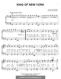 Newsies song list including song titles, associated characters and recommended audition songs. King Of New York From Newsies By A Menken Broadway Songs Newsies Piano Sheet Music