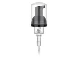 30mm Black Polypropylene High-Viscosity Dispensing Foaming Pump with 3-3/8  Dip Tube & Clear Overcap