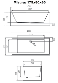 Jacuzzi® presenta una gamma di modelli pensati per essere posizionati al centro della stanza, come oasi di relax in cui riscoprire il rito dell'acqua. Vasca Da Bagno Rettangolare 170x80 O 179x80 Freestanding Stile Moderno Per Centro Stanza Vs052