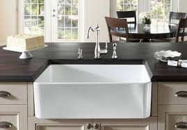 Blanco 441699 33 Inch Apron Front Single Bowl Fireclay Sink With 9 1 4 Inch Bowl Depth Center Drain Placement Easy To Clean Surface Ultra Durable And Reversi Diy Wood Countertops Wood Countertops Butcher Block Countertops