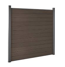 Wpc Sichtschutzzaun Alu Pfosten Gartenzaun Sichtschutz Larmschutz 180x180 Cm In Garten Terrasse Gartenzaune Sichtschutzwande Si Sichtschutzzaun Gartenzaun