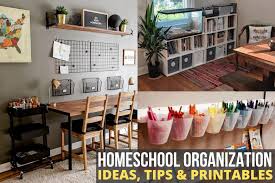 Dining room monthly organizing challenge. 50 Homeschool Room Organization Ideas