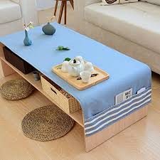 Download, share or upload your own one! Solid Color Wallpaper Japanese Style Tablecloth Multi Purpose Storage Pocket Coffee Table Tv Cabinet Dining Table Cover Cloth Dust Cloth Color C Size 70190cm Buy Online In Saint Vincent
