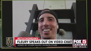 You gotta see this hockey player's smile. Golden Knights Marc Andre Fleury Videos Chat With Other Nhl Players Youtube