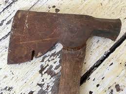 Vintage Primitive Hatchet Hand Forged Wood Hatchet Rustic Etsy Cabin Decor Lumberjack Tools Hand Forged