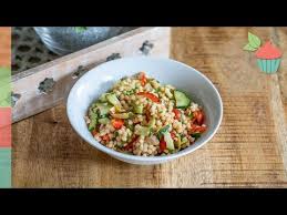 Drain, and run under cold water until cool. Israeli Couscous Salad Youtube