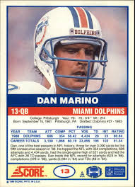 1989 Score #13 Dan Marino