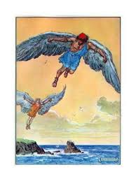 Daedalus And Icarus From The Children S Hour Stories From The Classics Published By Waverley Giclee Print Charles Edmund Brock Art Com In 2020 Poster Prints Daedalus And Icarus Icarus